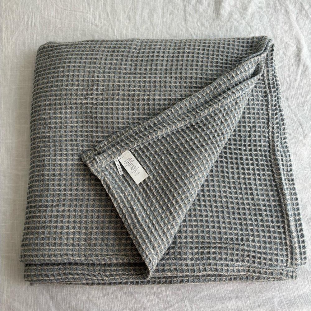 Pottery Barn Charcoal Waffle Throw